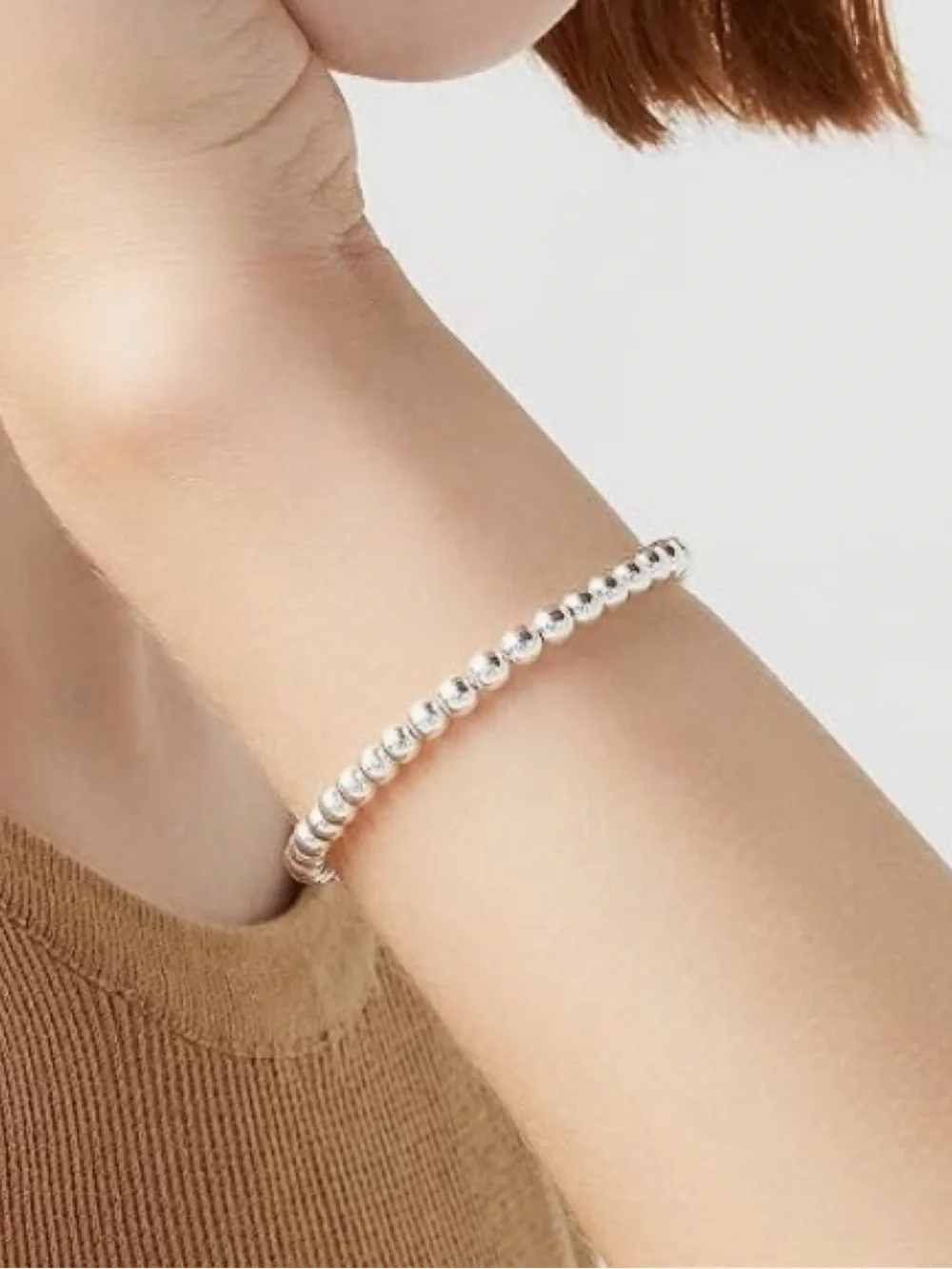 Genuine High Shine 925 Sterling |3MM Bead Ball Chain Bracelet |7, 7.5 & 8” Avail